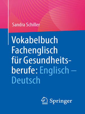 cover image of Vokabelbuch Fachenglisch für Gesundheitsberufe